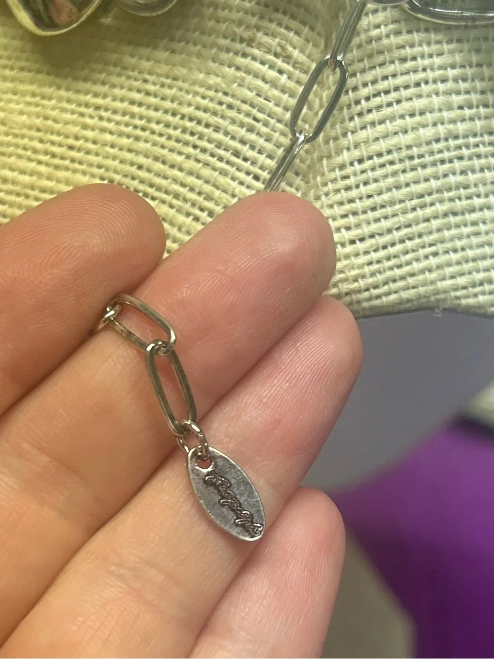 NWOT Free People Silver Chunky Chain Necklace with Large Pendant